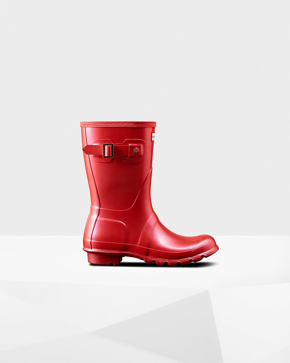 Hunter Original Nebula Short Rain Boots - Online Shop Womens Red - ICGPFL289